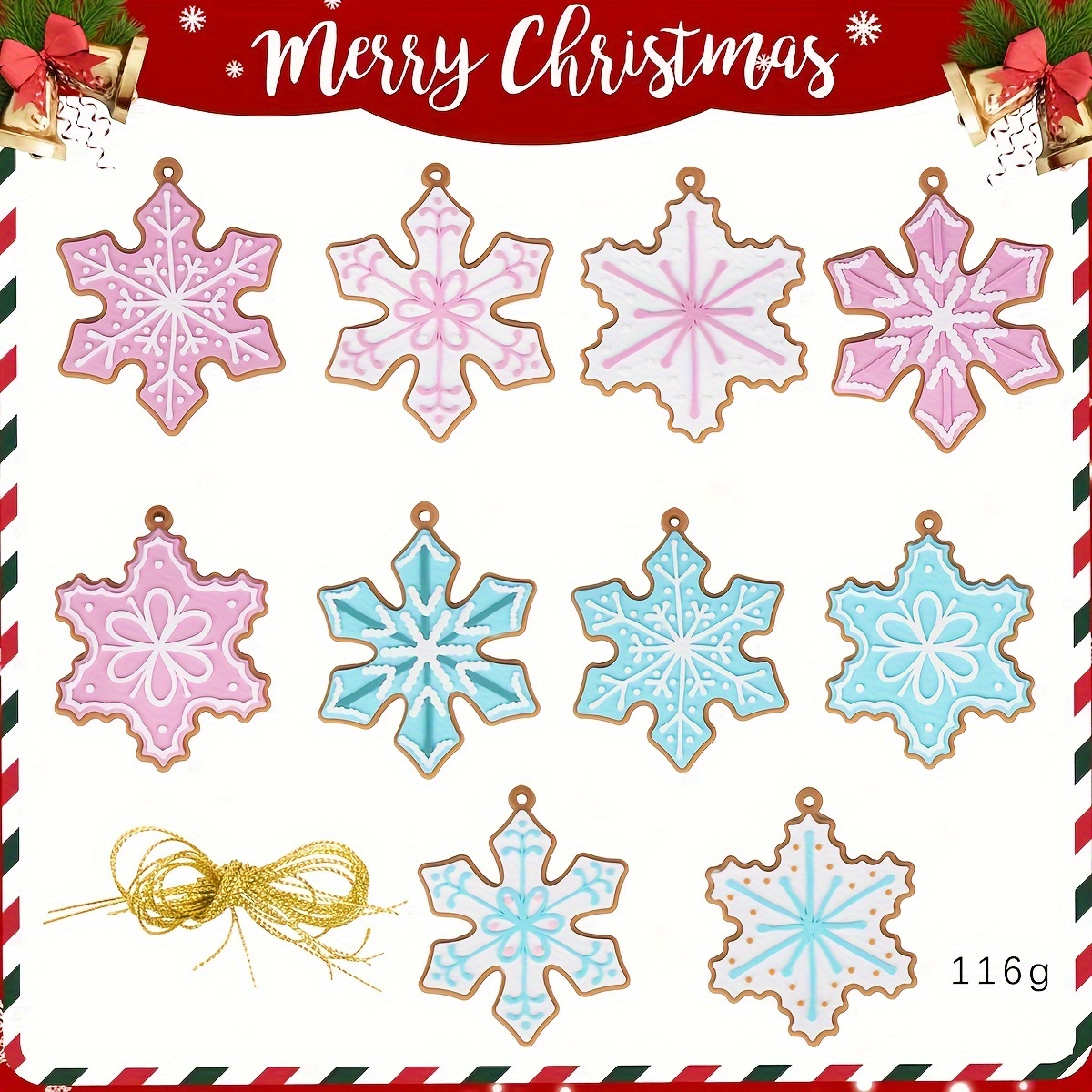 Conceptual Christmas Snowflake Eraser - #office #gifts #giftideas