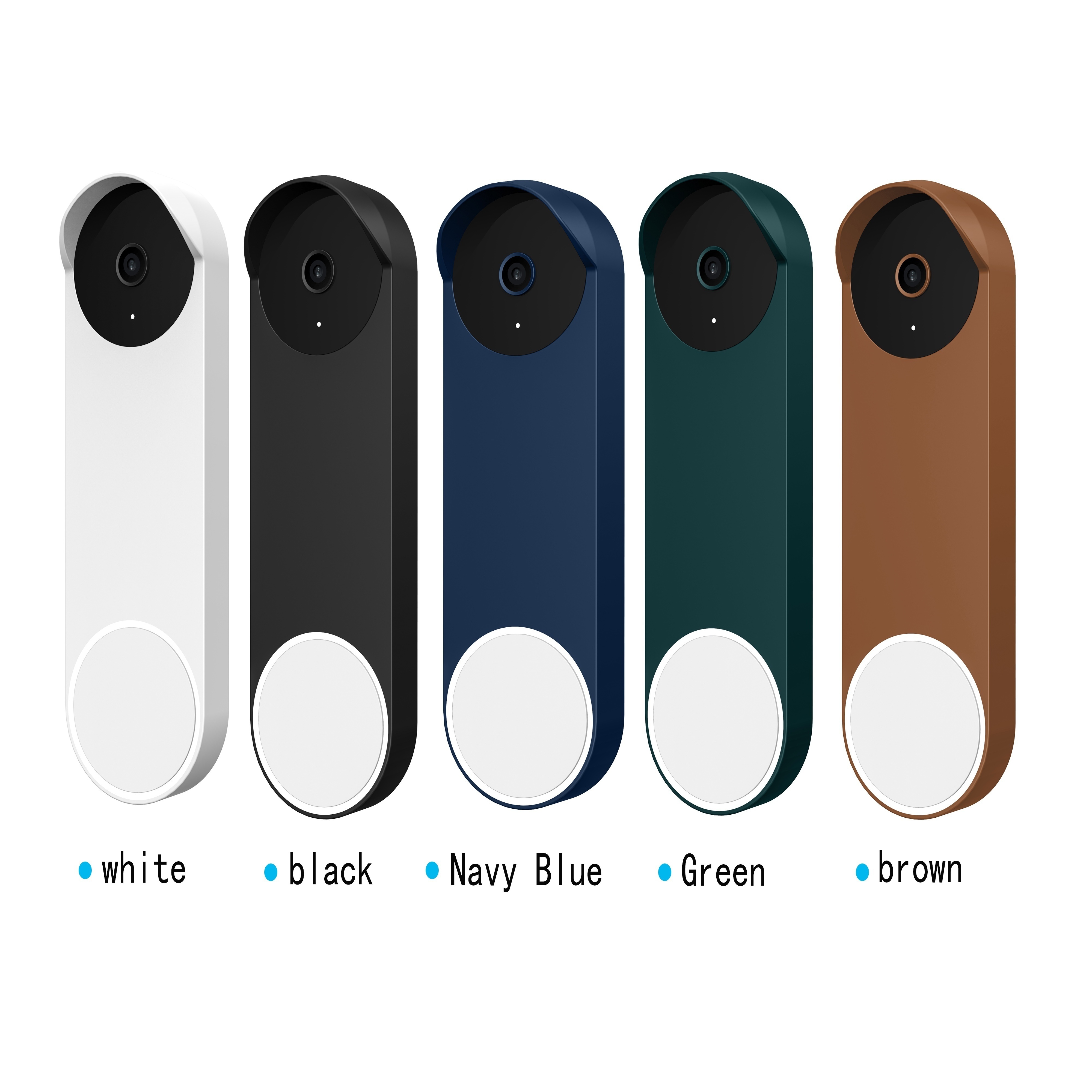 suitable for google nest doorbell battery 2021 doorbell silicone protective cover sun protection snow protection seismic resistance silicone shell waterproof and dustproof cover