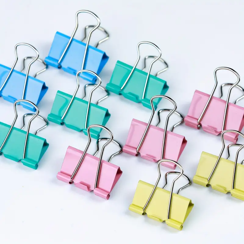 40pcs Colorful, Multipurpose Binder Clips -Color Paper Clip, Office  Supplies Metal Clip Perfect For Students