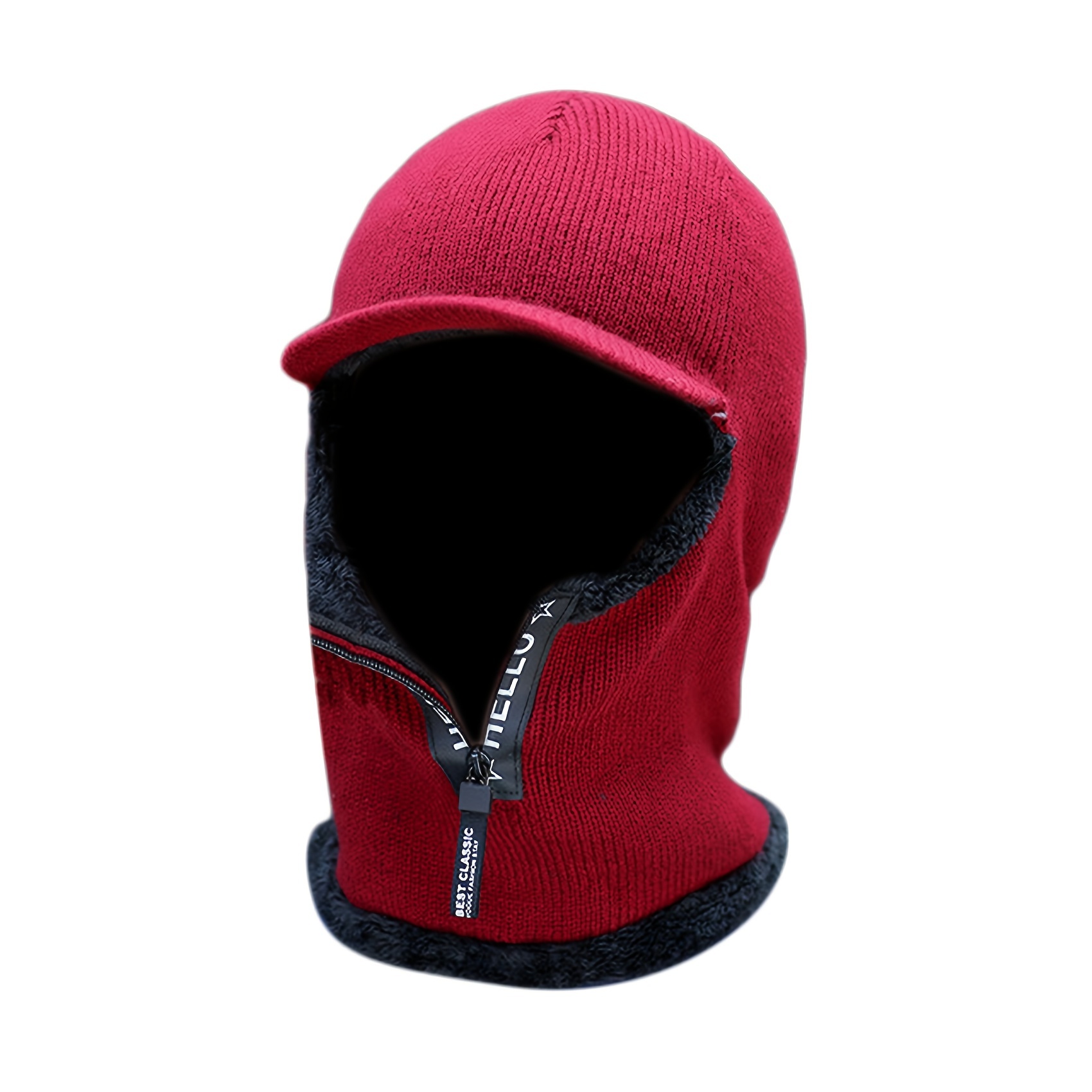 Coldproof Windproof Warm Hat Winter Fishing Zipper Design - Temu