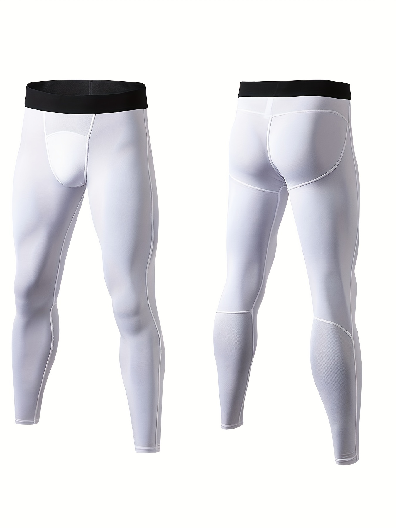 Men's Compression Pants Performance Base Layer Running Yoga - Temu