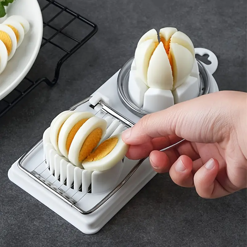 Plastic Egg Cutter Egg Divider Egg Chopper Fancy Slicer - Temu