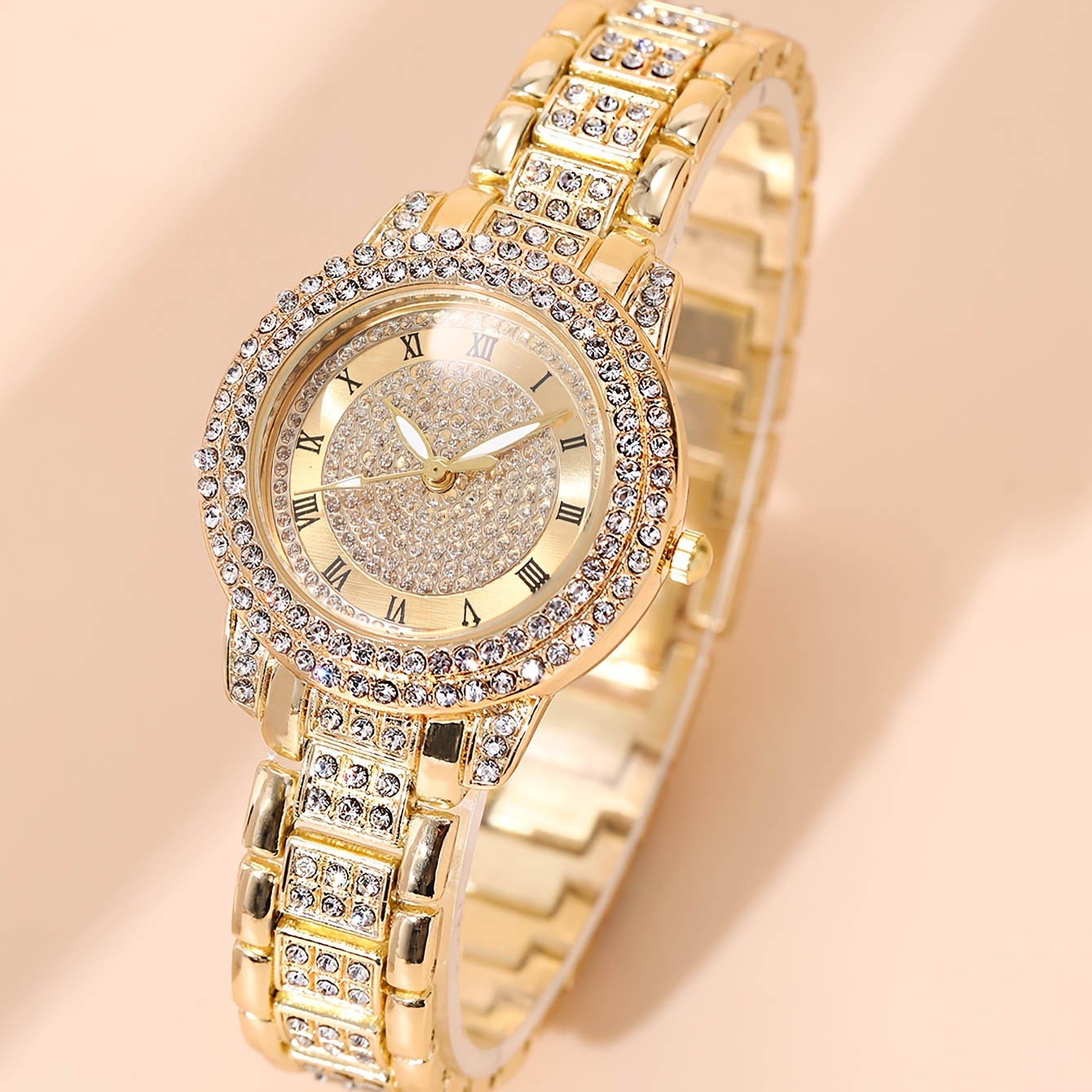 Vestido de oro Damas Relojes de Pulsera Reloj Mujer Cristal Relojes  Diamantes - China Señoras Reloj Pulsera y Relojes pulsera precio