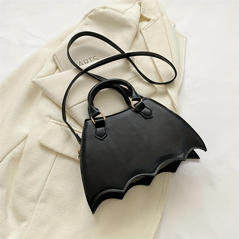 Acacia Grey Bats Small Gothic Crossbody Shoulder Gothic Bag