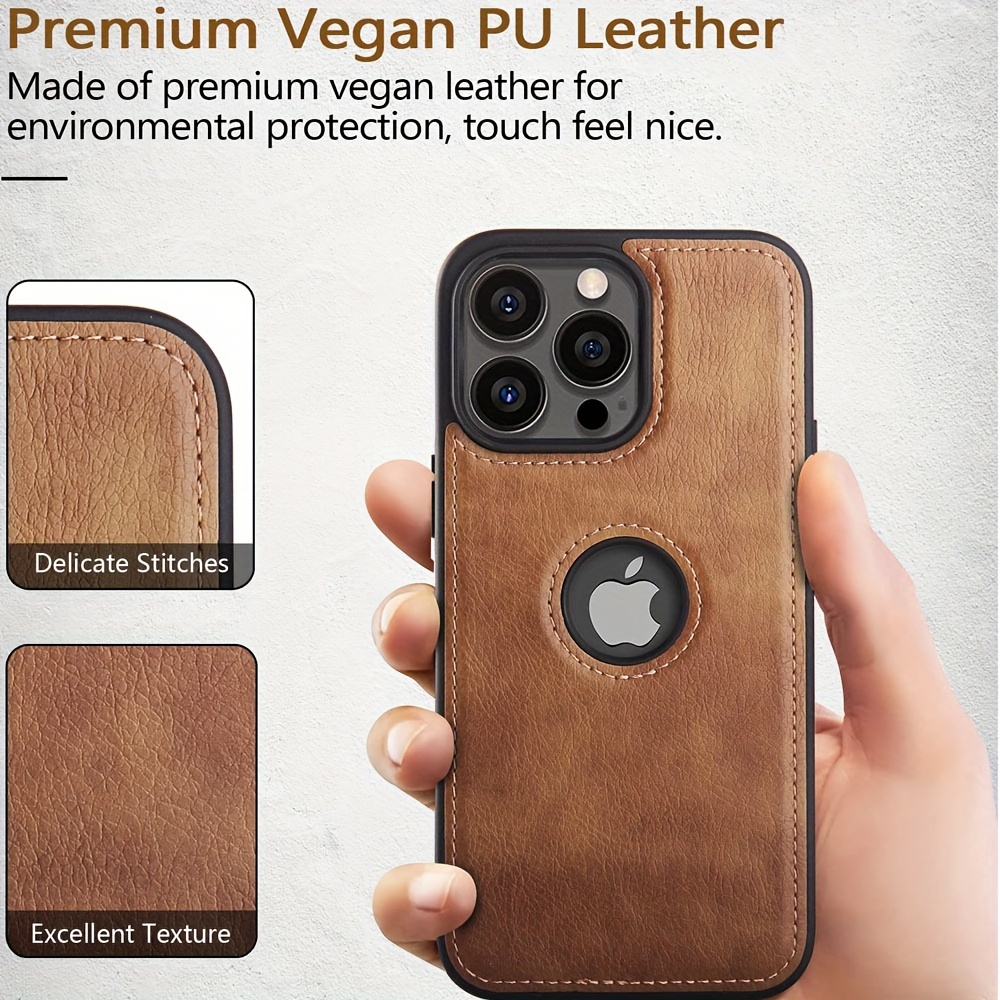 Luxury Leather Phone Case for iPhone 15 14 13 Pro Max 11 12