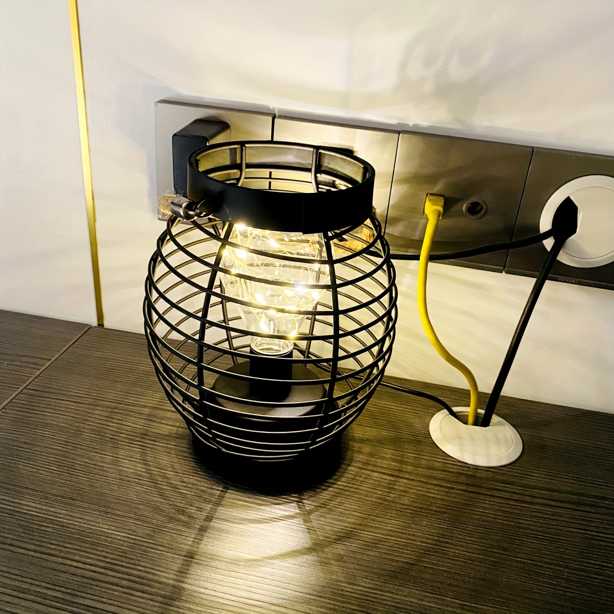 Retro Led Kerosene Lamp Night Light Table Lamp Bedside Light - Temu