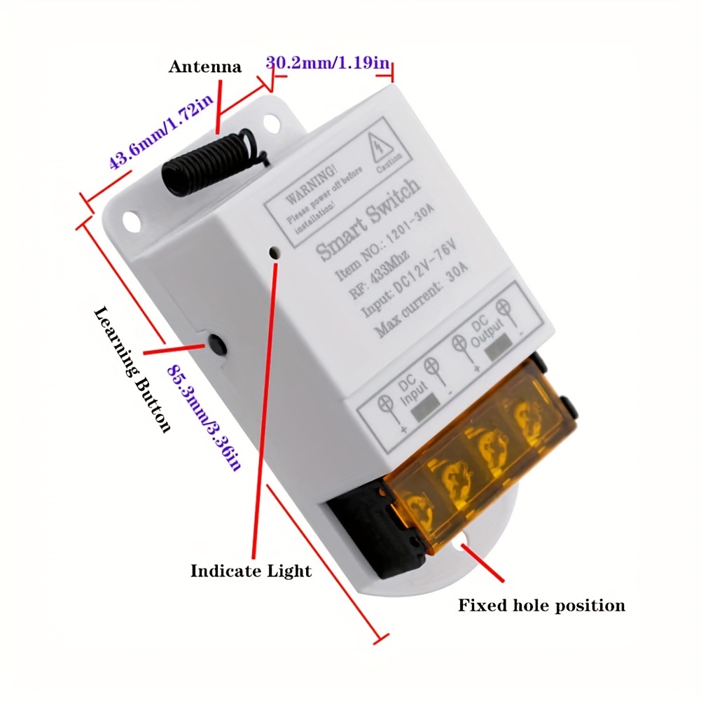 1pc Interruptor Tiempo Alta Potencia Interruptor Control - Temu