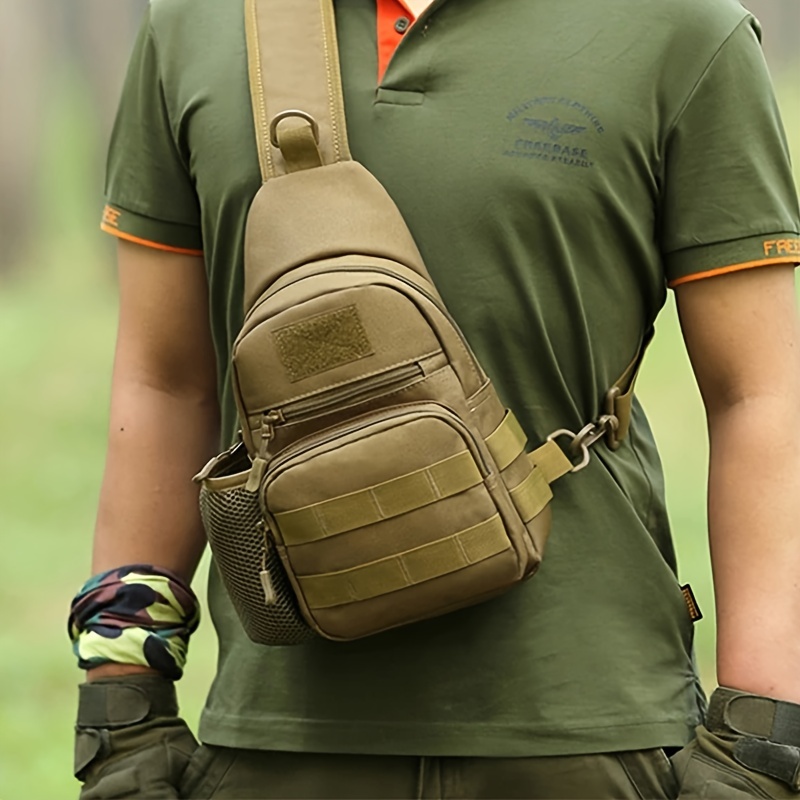 SUUTOOP Men Hiking Military Tactical Shoulder Bag Camping Sports Trekking  Climbing Crossbody Fishing Outdoor Chest Bag For Male