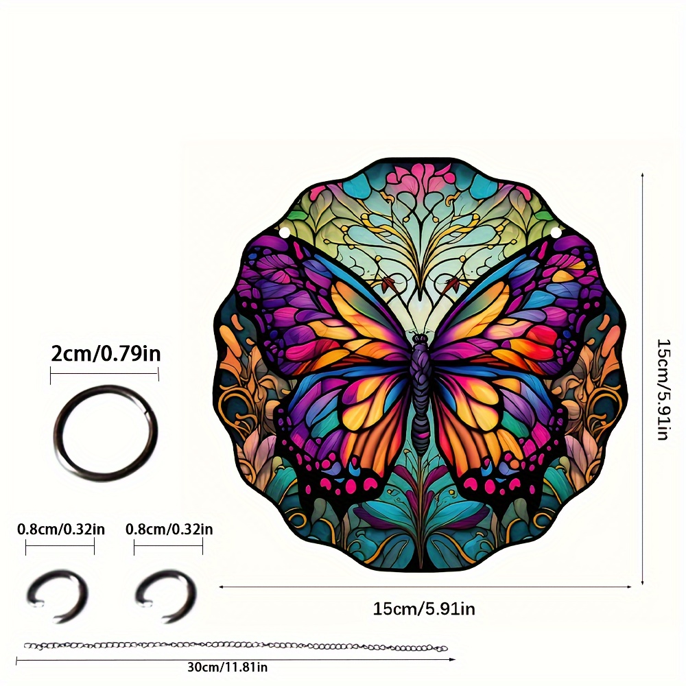 Butterfly Hanging Window Decor Sun Catcher for Nature Lover - Fall Decor