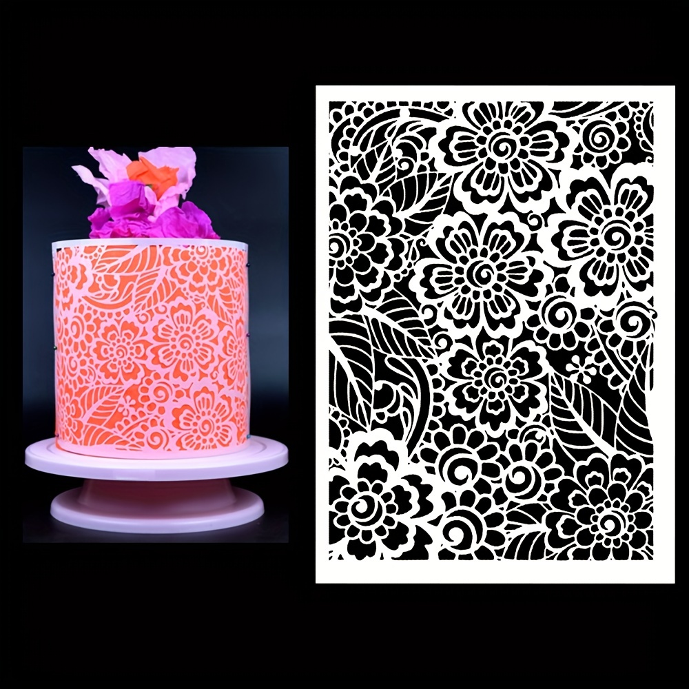 Cake Stencils Cake Decorating Stencils Mold Plastic - Temu