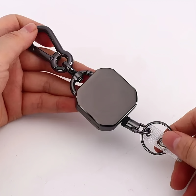 Retractable Badge Reel Holders Metal Heavy Duty Carabiner - Temu Malaysia