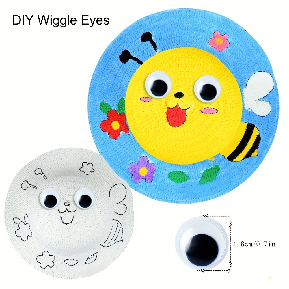 Googly Eyes Self Adhesive Black White Wiggle Eyes - Temu