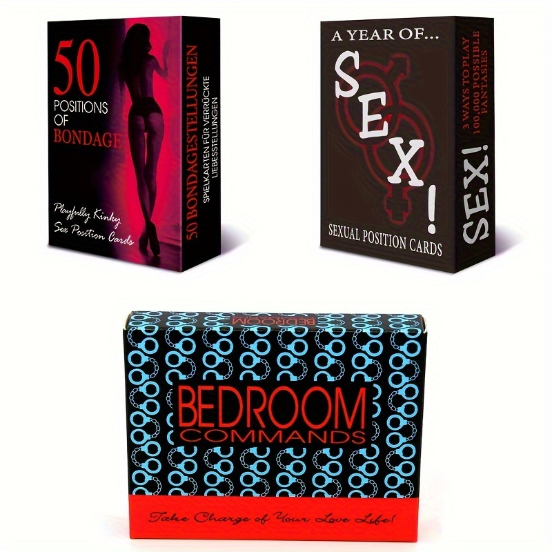 Nouvelles Commandes De Chambre À Coucher Anglaises Cartes Damour De Sexe  Amusantes Pour Adultes, Cadeaux Coquins De Commandes De Chambre À Coucher -  Jouets Et Jeux - Temu France