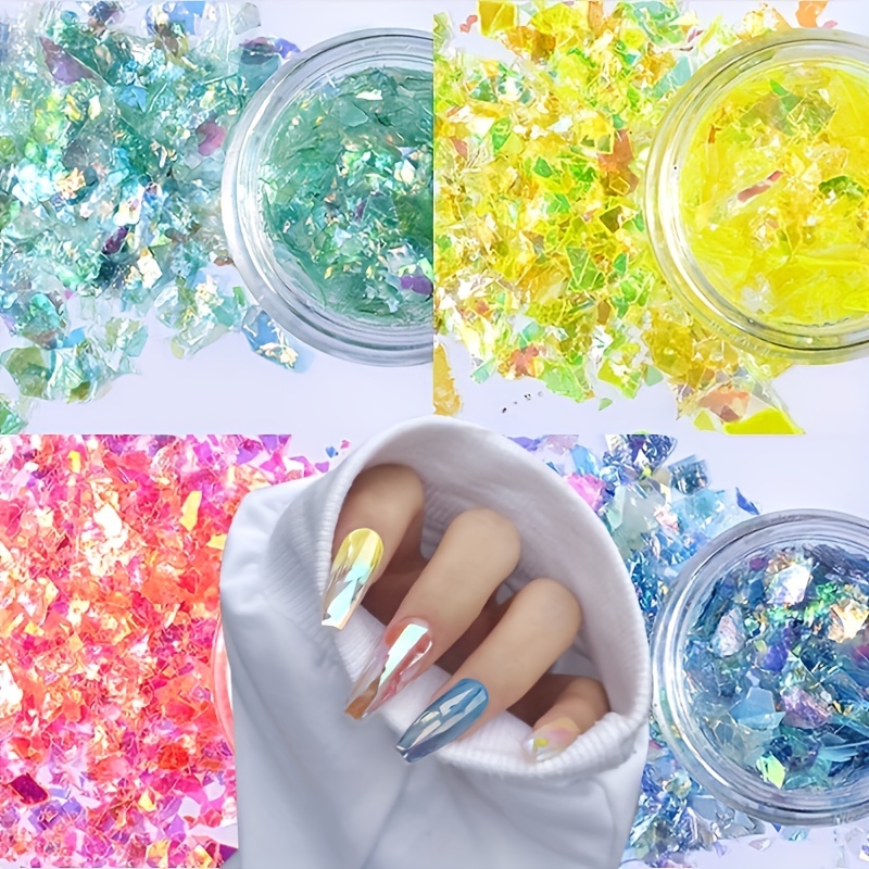 Nail Glitter Flakes Irregular Shape Manicure Decoration Accessories Paper  Sequins Nail Art Decoration for Women 