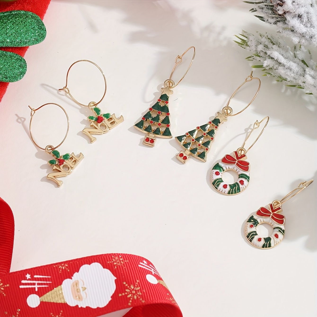 Christmas hot sale earrings asda