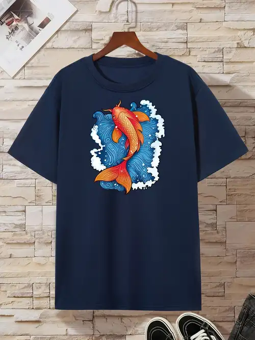 Koi Fish T Shirt - Temu