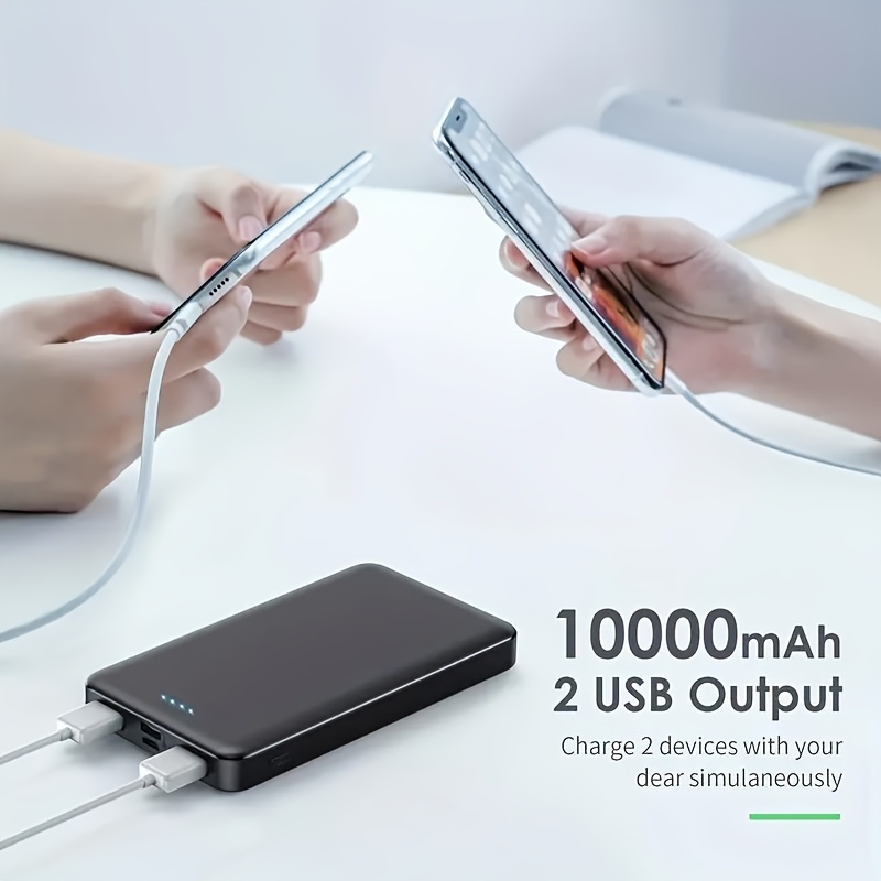KUULAA Power Bank 10000mAh Portable Charging PowerBank 10000 mAh USB  PoverBank External Battery Charger For iPhone 15 14 Xaiomi