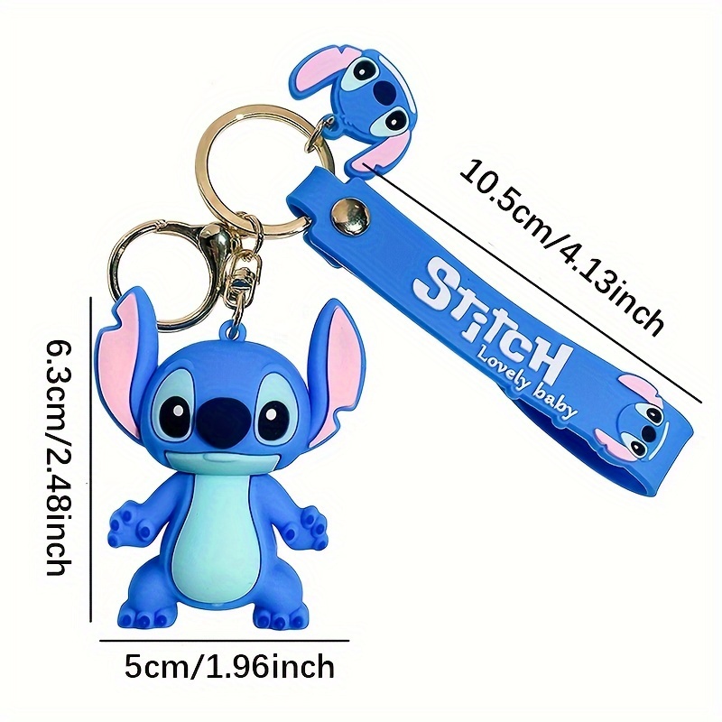 Disney tureMinnie Stitch Pull Porte-clés pour hommes et femmes, porte-clés  pendentif, décoration de sac
