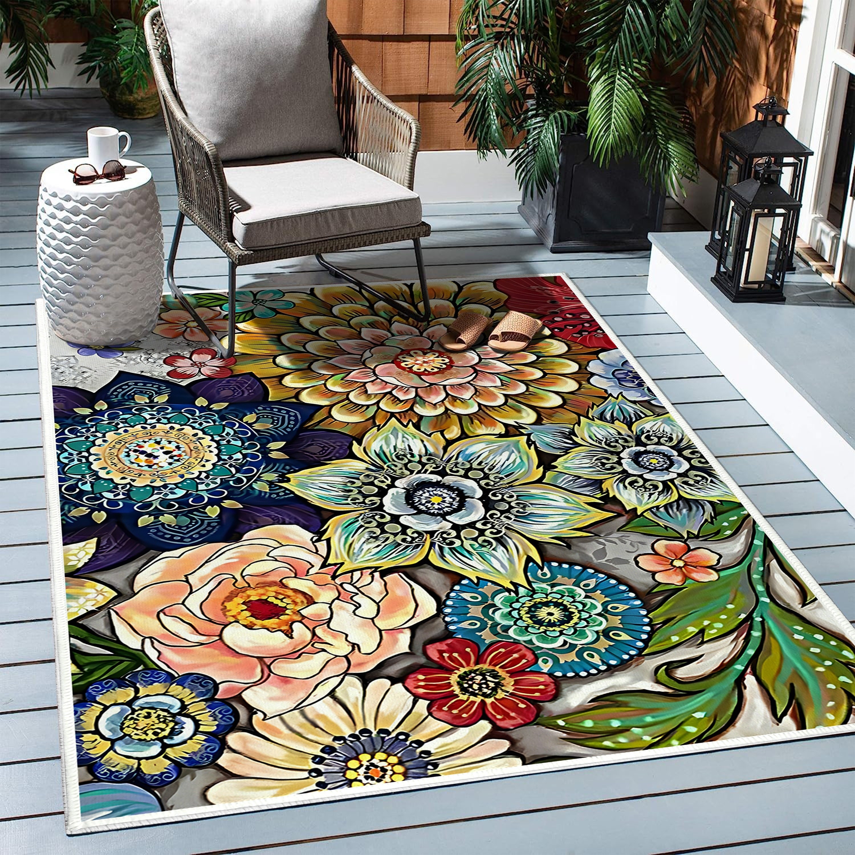Non Slip Washable Entryway Rug Floor Mat for House
