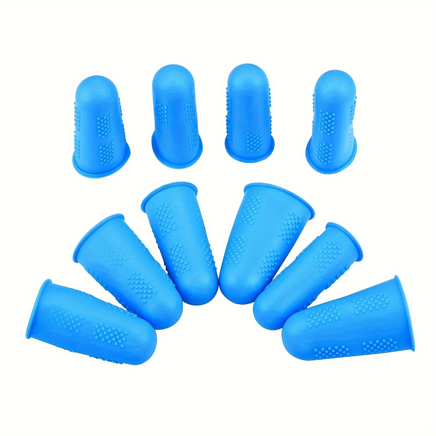  Finger Protectors,12 Pieces, Silicone Finger Protectors, 3  Sizes Rubber Fingers Thimble Protectors Guard Tips Caps Pads Cover for Hot  Glue Gun, Embroidery, Sewing, Cutting