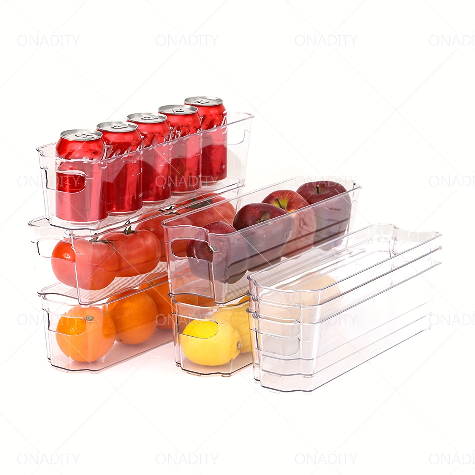 Refrigerator Organizer Bins, Clear Plastic Bins For Fridge, Kitchen  Cabinet, Pantry Organization, Ideal Bpa Free Freezer Organizers For Storing  Breast Milk Storage Bags, Kitchen Accessories - Temu