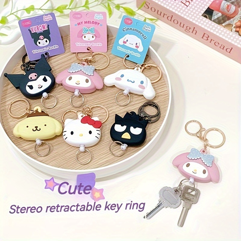 Bank,pc Melody Pompompurin Pochacco Telescopic Badge Reel Name Tag Clip ID Badge Holder, Cute Retractable ID Card Holder,Temu,Cartoon Coin,My