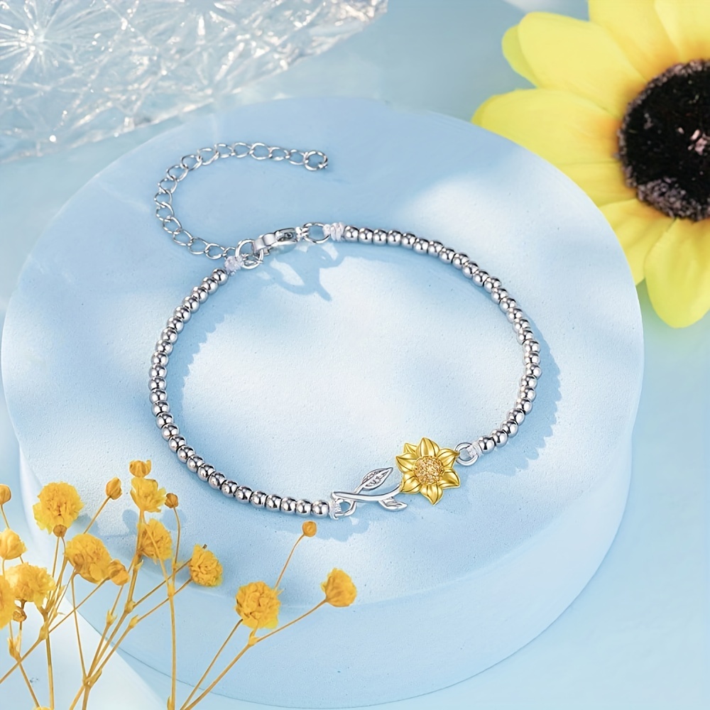 Sunflower Friendship Matching bracelet for best friend, mother daughter,  sisters