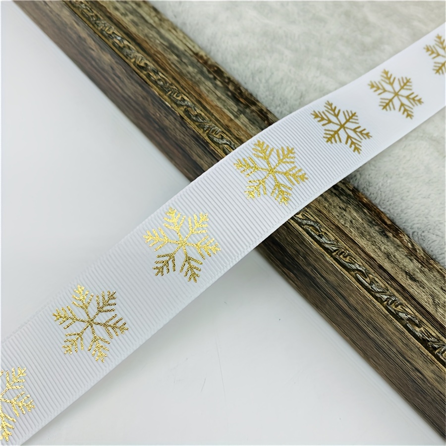 1pc 5 Yards 1.5cm Wide Handmade Christmas Tree Pattern Silver Ribbon For  Gift Wrapping And Party Decoration