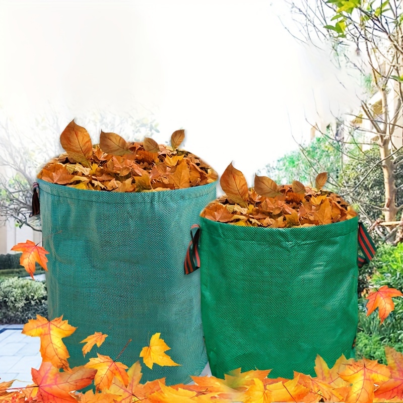 500 Liters Large Capacity Withered Leaf Bag, Garden Tree Leaf Debris Bag,  Reusable Garbage Bag For Courtyard - Temu