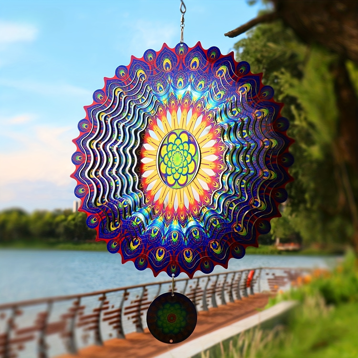 1pc 3D Hanging Wind Spinner Décoration Extérieure Pour - Temu France