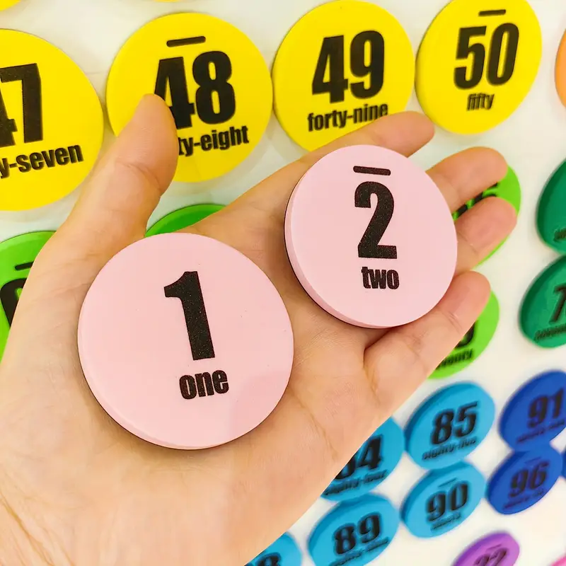 48 Counters Classroom Counting Tools Magnetic Ten Frames Set - 4 Giant Frames & 48 ...