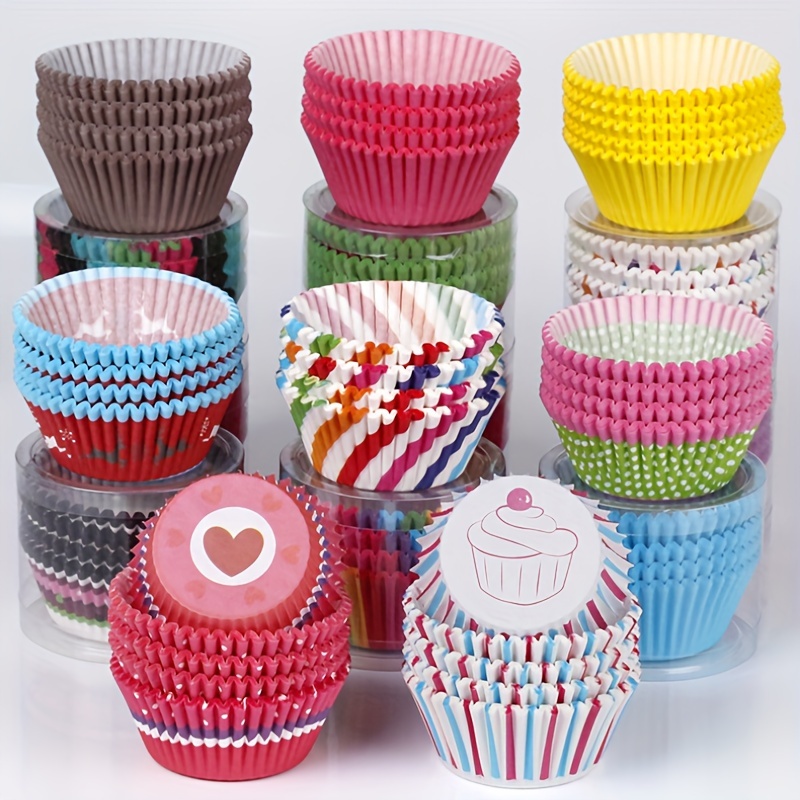 100Pcs Cupcake Paper Cupcake Liner Baking Oilproof Cup Tray