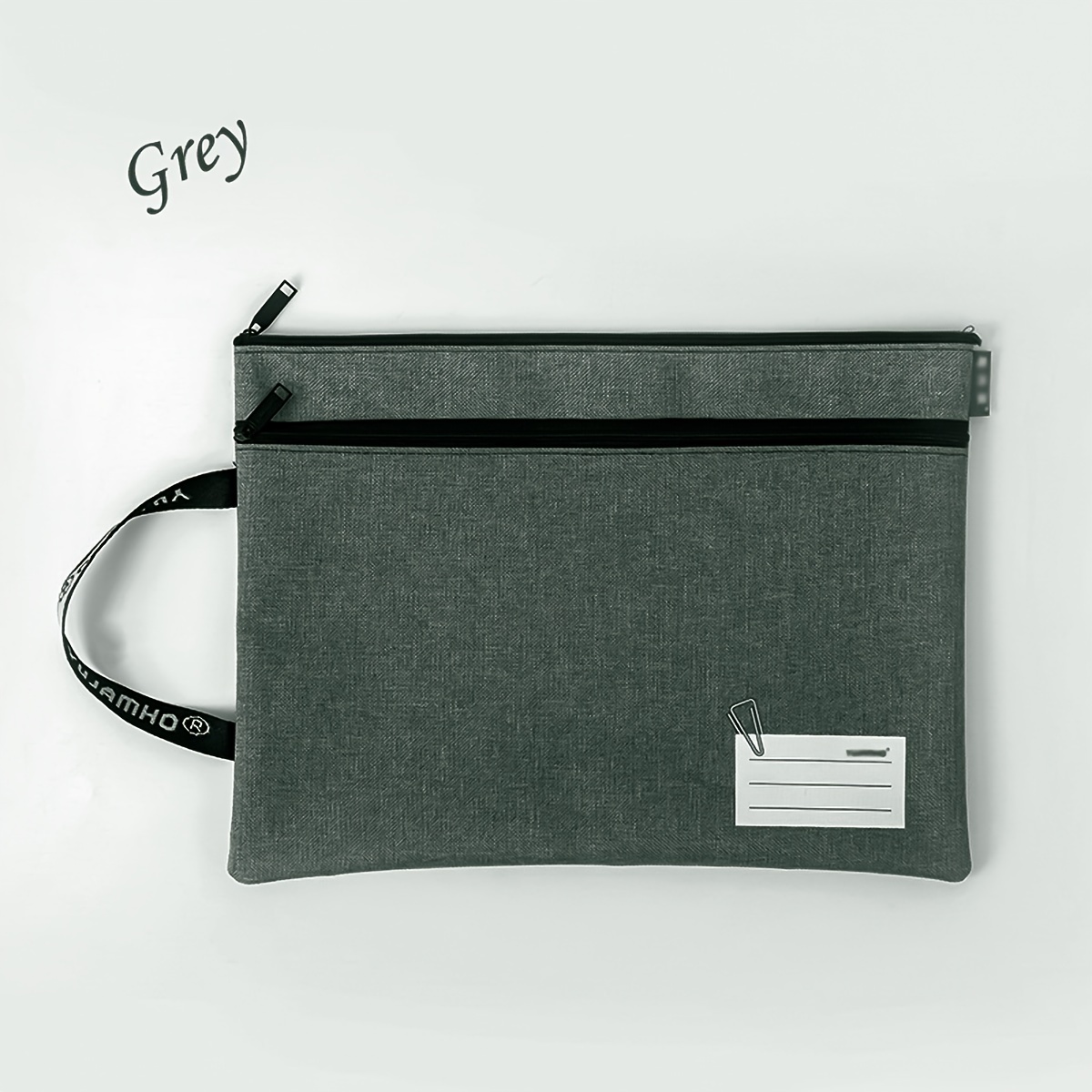 Bolsa de tela Oxford impermeable con cremallera, organizador portátil para  cuaderno, bolso grande para documentos, suministros de oficina, A4, B4 -  AliExpress
