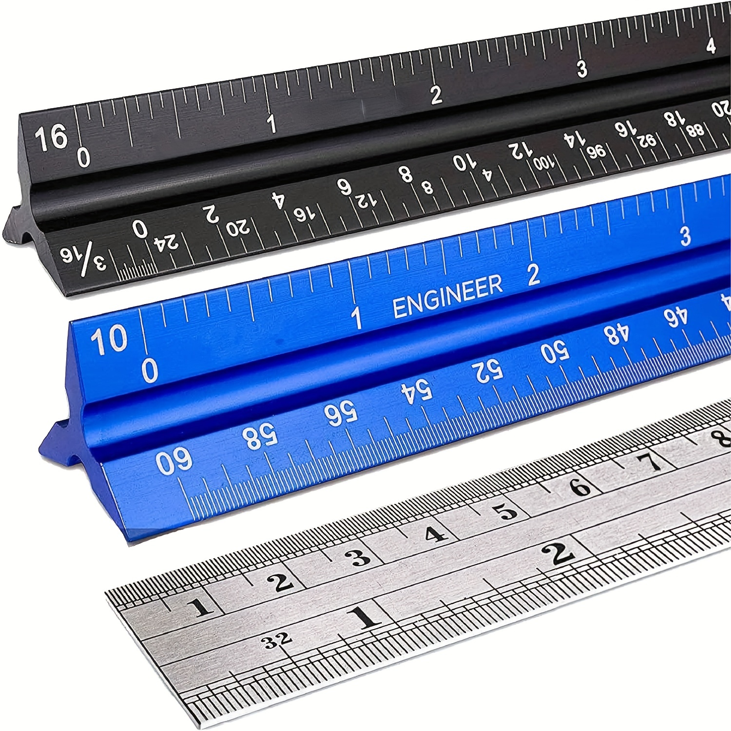 wholesale 4pcs drafting supplies aluminium ruler