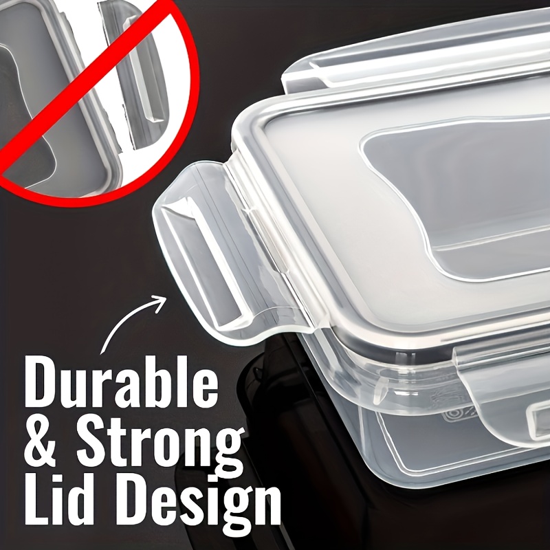 6-20PCS Kitchen Plastic Food Containers with Airtight Lids Leak Proof &  Freezer