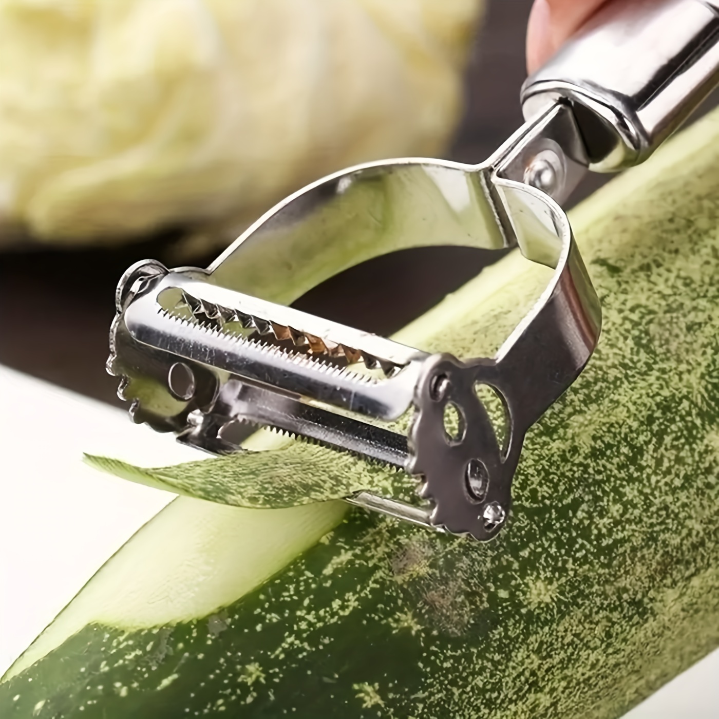 1pc Multifunctional Stainless Steel Peeler, Double-headed Grater &  Vegetable Peeler 2-in-1 Kitchen Tool