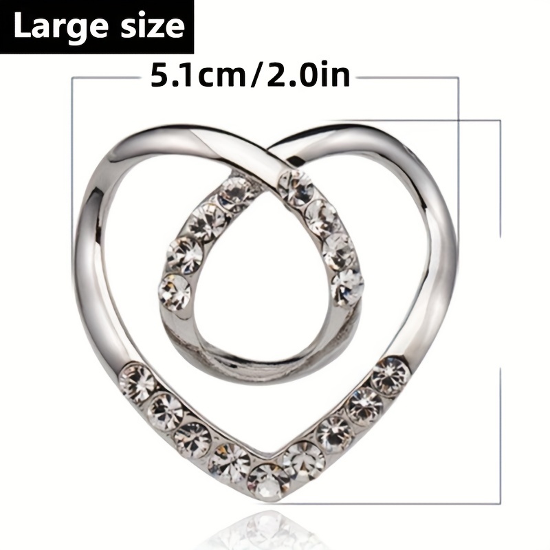 Decorative Metal Shawl Clip - Diamond Lattice