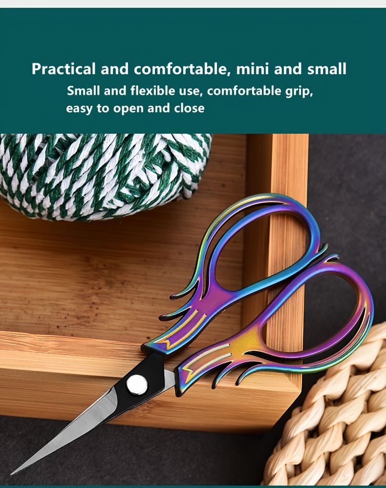 Sewing & Embroidery Scissors Small Retro Sharp-tipped Scissors For Crafts,  Handmade Diy Tools, Orchid Shaped Style, With Sheaths - Temu