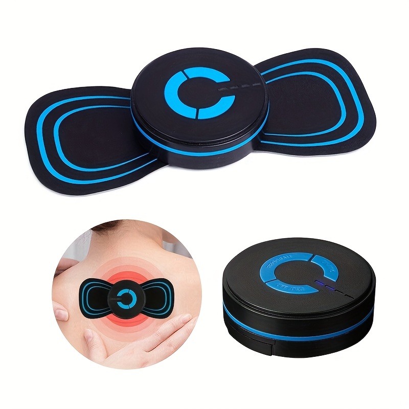 Portable EMS Mini Electric Neck Back Massager Cervical Massage Patch Stimulator, Size: Battery Models