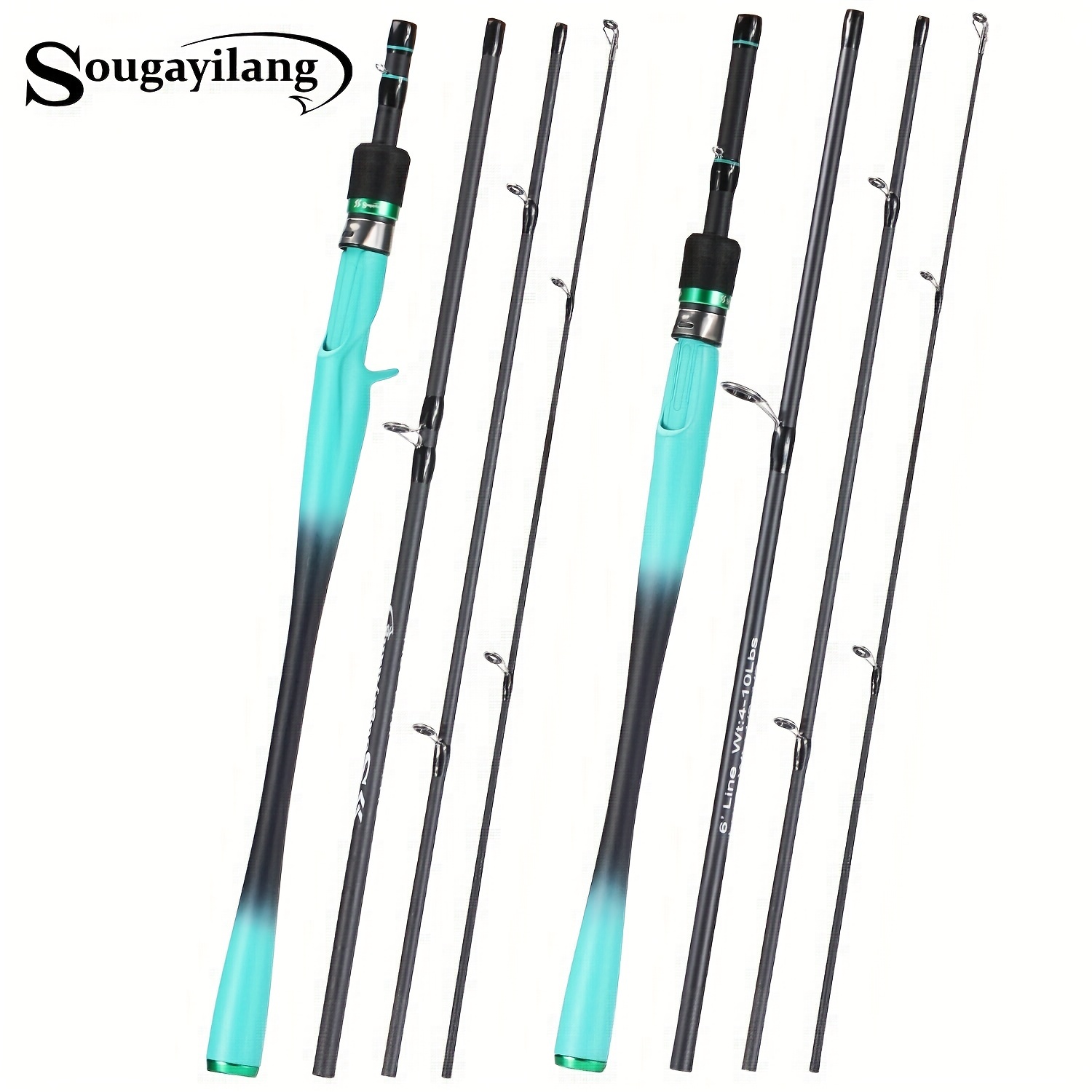 Sougayilang Fishing Rod Reel Combo 2 Sections Ultralight - Temu United  Kingdom