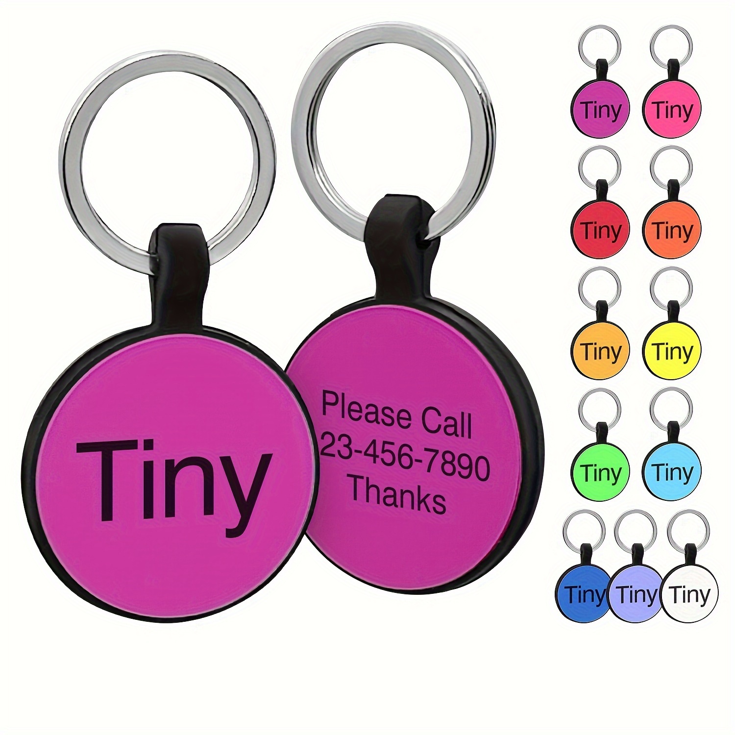

Custom Dog Cat Tags, Personalised Double Sided Dog Puppy Id Name Collar Pendants, Anti-lost Collar Tag Pet Accessories, Perfect Gift For Your Pet