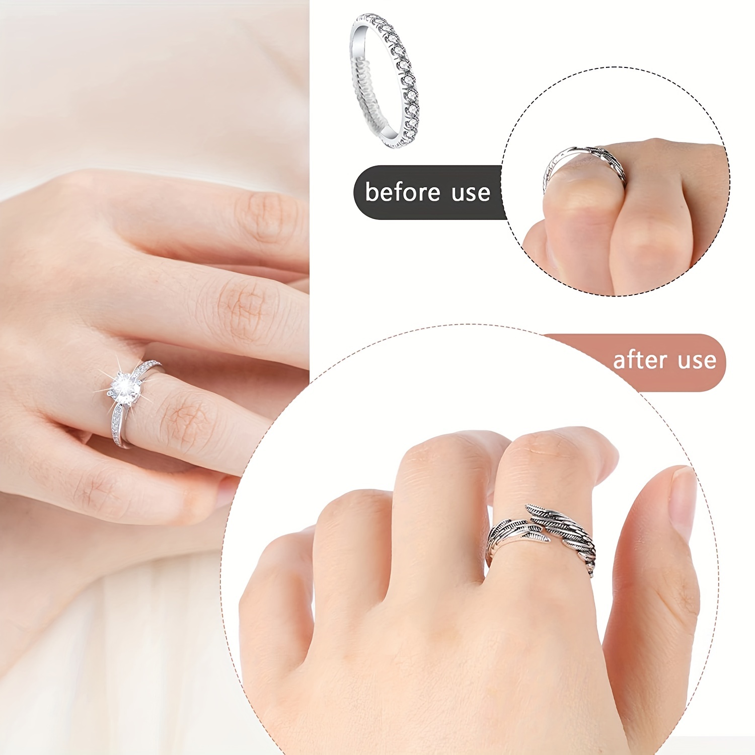 Invisible Ring Size Adjusters Ring Size Adjuster Pad - Temu