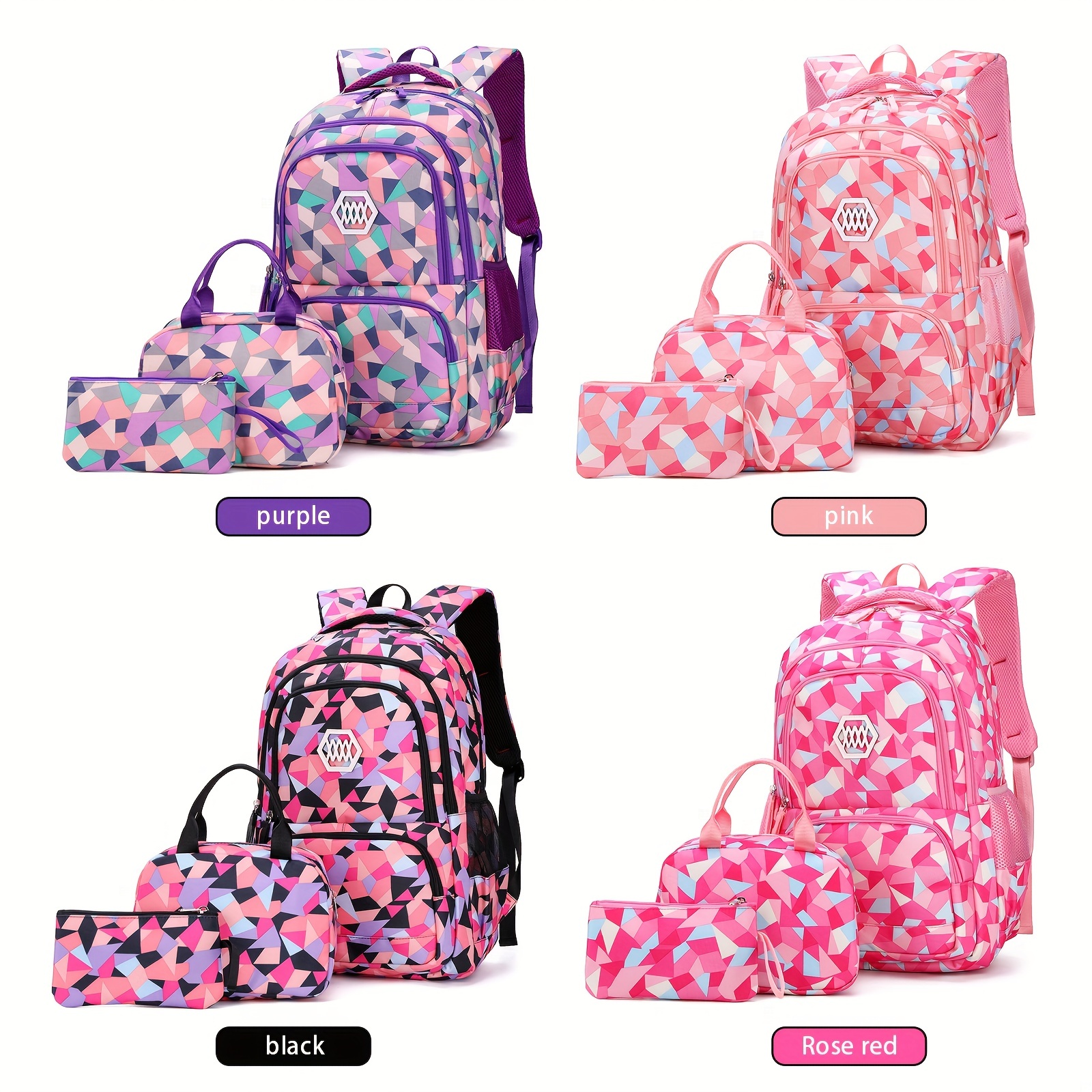 School Bag Set Multi compartment Backpack Lunch Bag Pencil - Temu