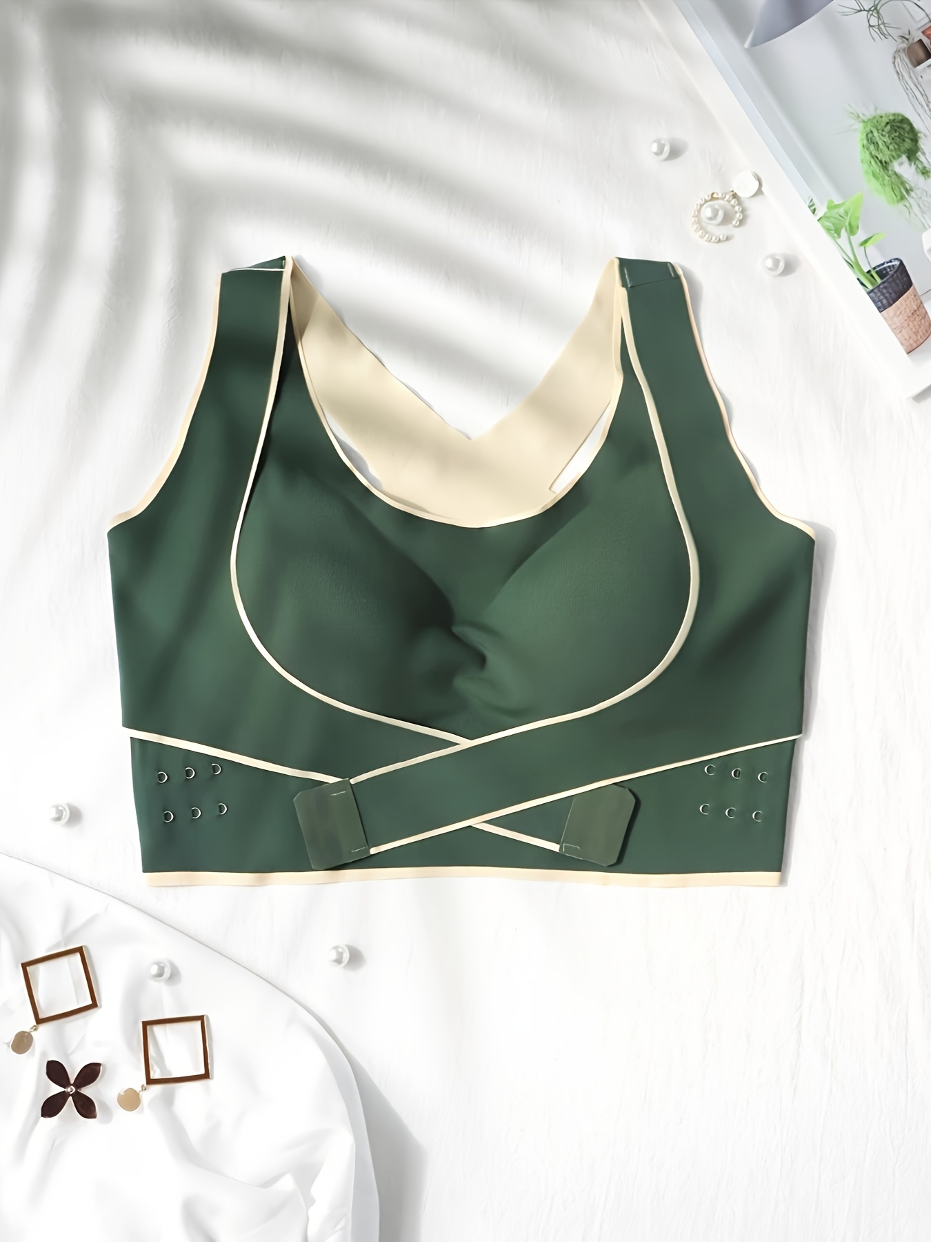 Front Buckle Wireless Bra Comfy Seamless Full Coverage Bra - Temu