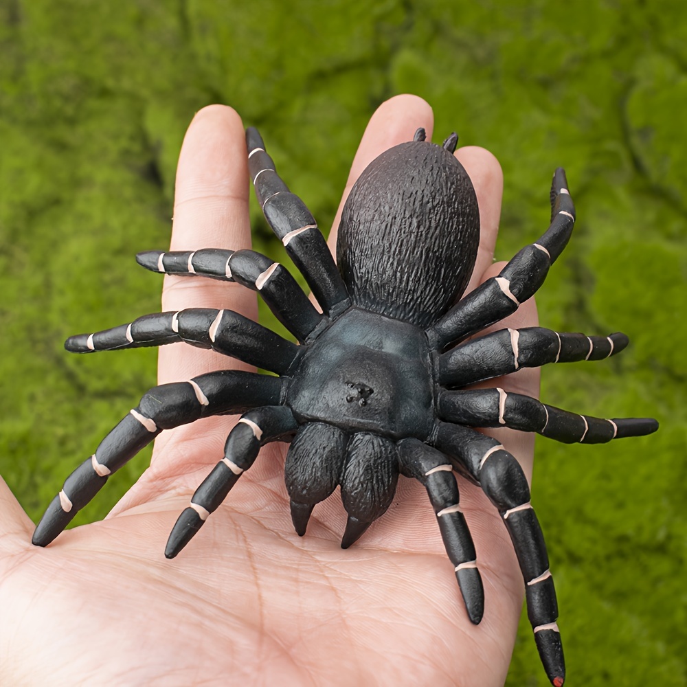 Halloween finti oggetti di scena ragno set di 50 ragni di plastica  realistici pe