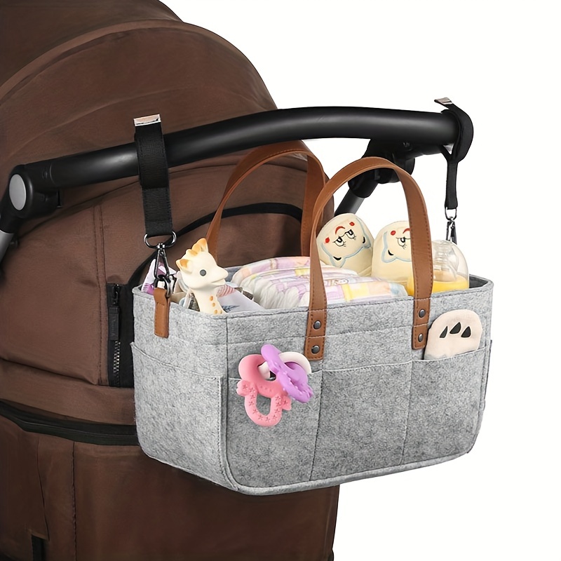 Multifuctional Diaper Bag, Organizer Storage Bag, Large Capacity Hand Bag,  Waterproof Travel Storage Bag, Shoulder Bag, Baby Stroller Accessories,  Portable Hanging Bag - Temu