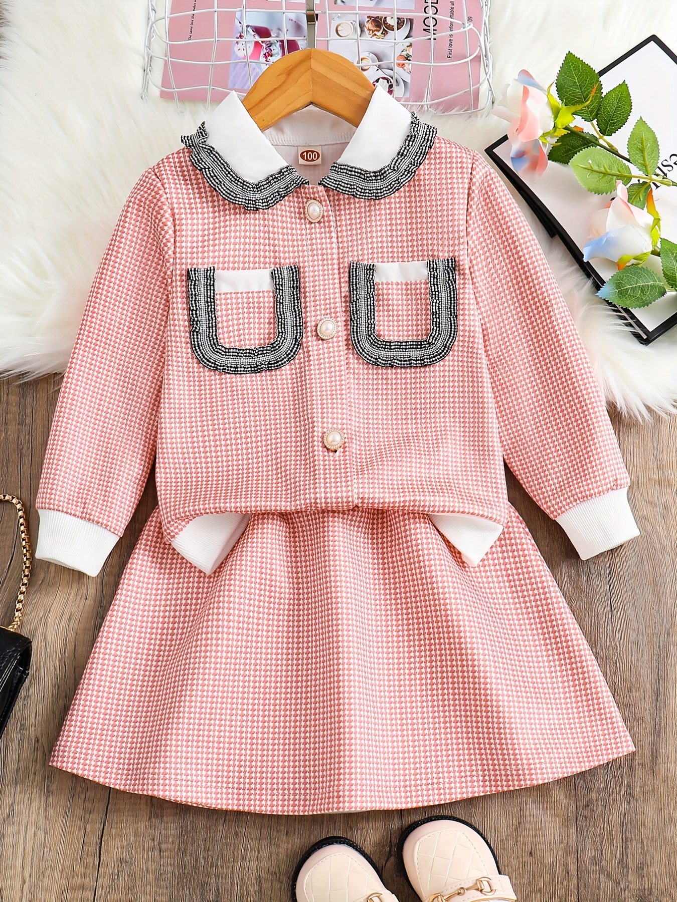 Girl Skirt Sets Casual Winter Fall Dresses Cute Clothes - Temu Romania