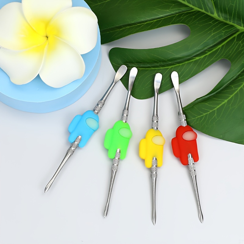 Cute Metal Silicone Tube Cleaning Spoon Tool, Paste Spoon, Carving Tool,  Double-headed Sculpting Clay Tools, Wax Carving Tools, Portable Carving  Spoon, Household Gadget, Christmas Gifts, Halloween Gifts - Temu