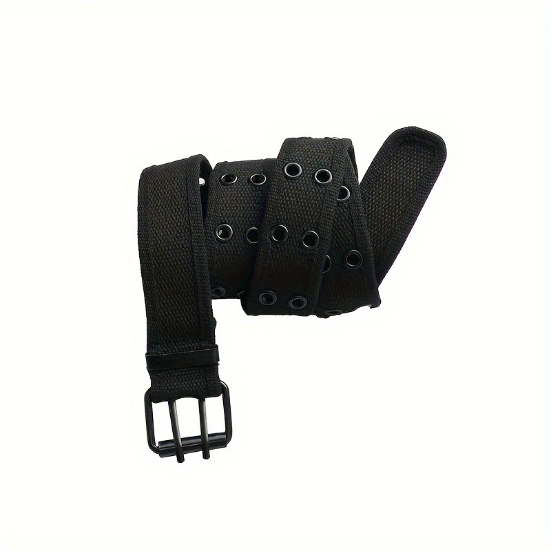 Men's Casual Sport Belt Double Row Holes