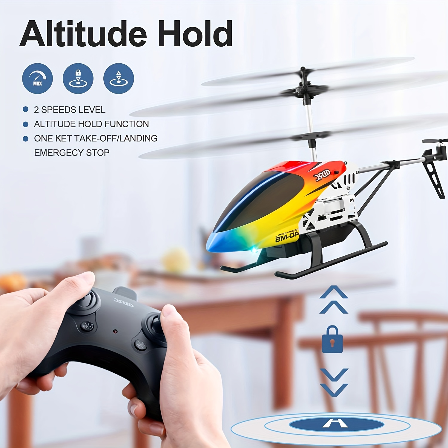 3.5 Channel Rc Helicopter Wireless Remote Control 4d m5 - Temu